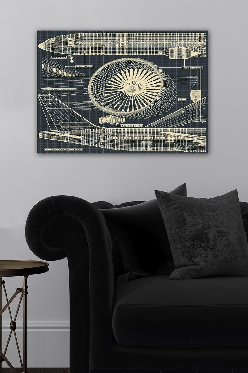 Dekorativ Canvastavla 50x70 cm - Flerfärgad - Inredning - Tavlor & konst - Canvastavlor