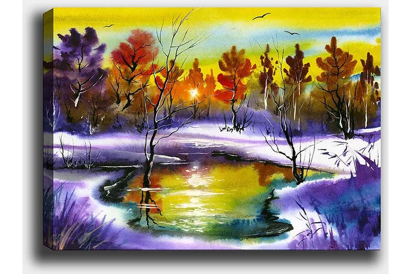 Dekorativ Canvastavla 50x70 cm - Flerfärgad - Inredning - Tavlor & konst - Canvastavlor