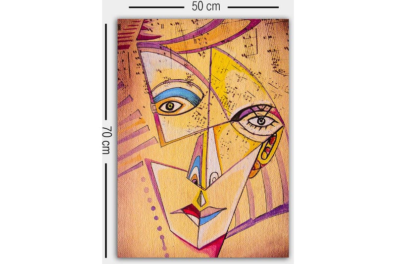 Dekorativ Canvastavla 50x70 cm - Flerfärgad - Inredning - Tavlor & konst - Canvastavlor