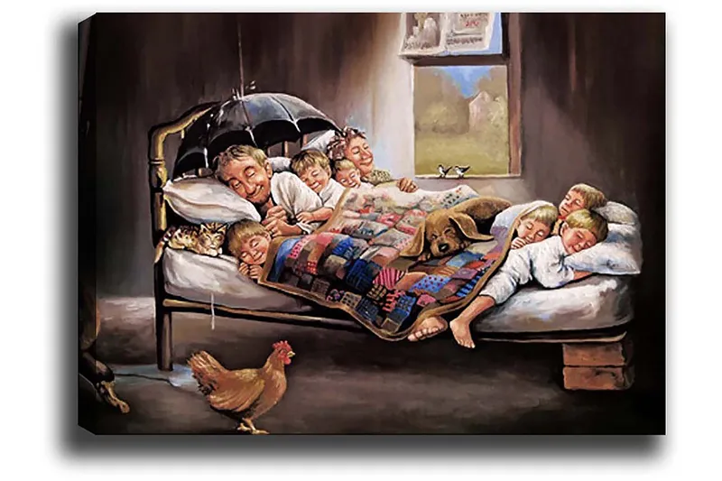 Dekorativ Canvastavla 50x70 cm - Flerfärgad - Inredning - Tavlor & konst - Canvastavlor