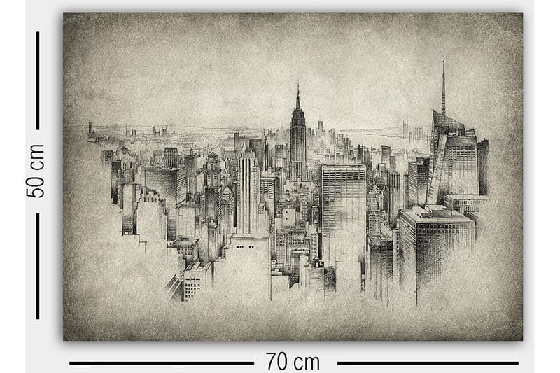 Dekorativ Canvastavla 50x70 cm - Flerfärgad - Inredning - Tavlor & konst - Canvastavlor