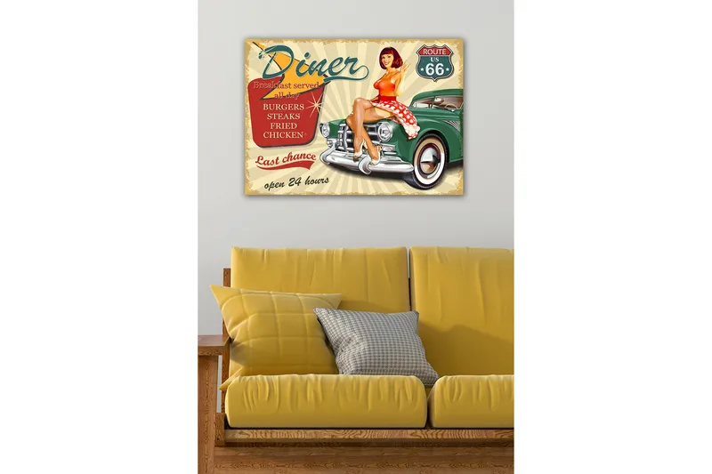 Dekorativ Canvastavla 50x70 cm, Flerfärgad