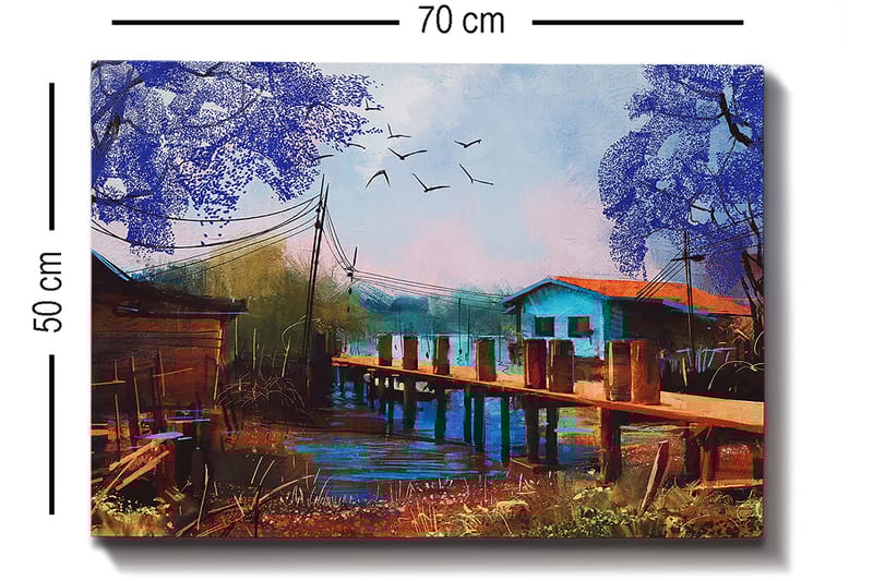 Dekorativ Canvastavla 50x70 cm - Flerfärgad - Inredning - Tavlor & konst - Canvastavlor