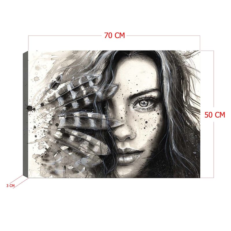 Dekorativ Canvastavla 50x70 cm - Flerfärgad - Inredning - Tavlor & konst - Canvastavlor