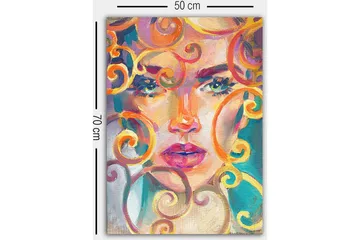 Dekorativ Canvastavla 50x70 cm - Flerfärgad - Inredning - Tavlor & konst - Canvastavlor