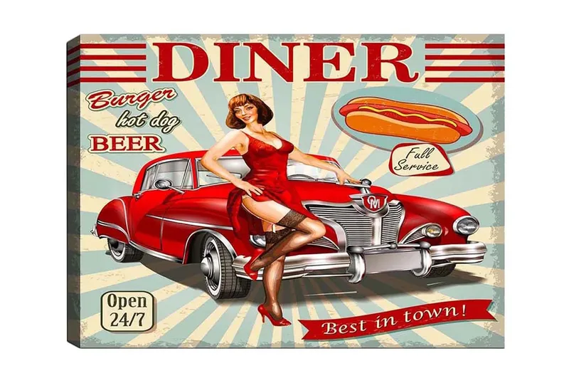 Dekorativ Canvastavla 50x70 cm, Flerfärgad