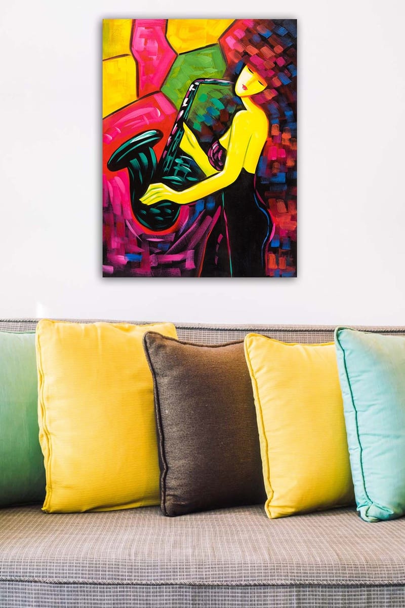 Dekorativ Canvastavla 50x70 cm - Flerfärgad - Inredning - Tavlor & konst - Canvastavlor