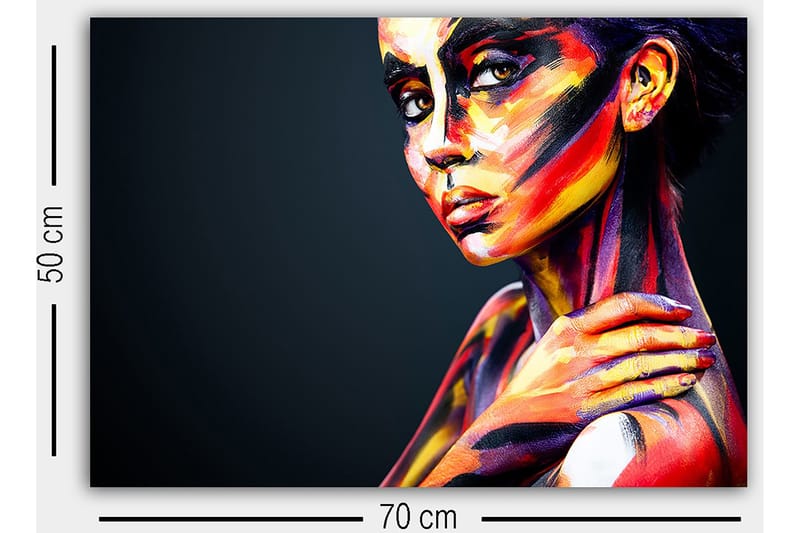 Dekorativ Canvastavla 50x70 cm - Flerfärgad - Inredning - Tavlor & konst - Canvastavlor