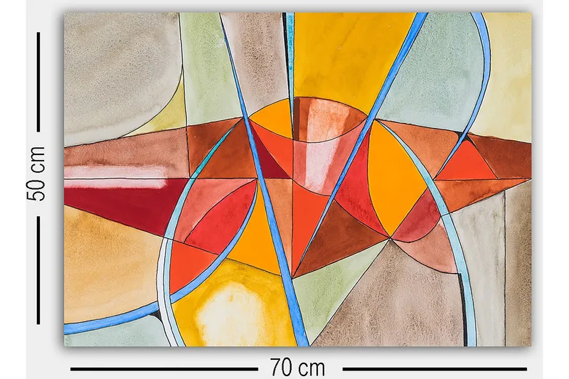 Dekorativ Canvastavla 50x70 cm - Flerfärgad - Inredning - Tavlor & konst - Canvastavlor