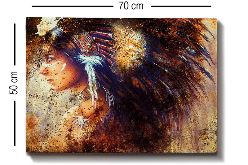 Dekorativ Canvastavla 50x70 cm - Flerfärgad - Inredning - Tavlor & konst - Canvastavlor