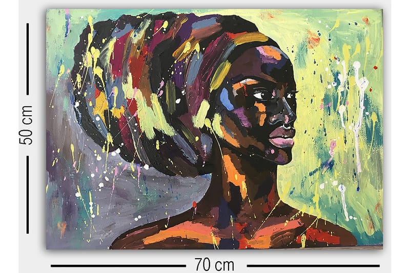 Dekorativ Canvastavla 50x70 cm - Flerfärgad - Inredning - Tavlor & konst - Canvastavlor