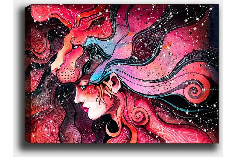 Dekorativ Canvastavla 50x70 cm - Flerfärgad - Inredning - Tavlor & konst - Canvastavlor