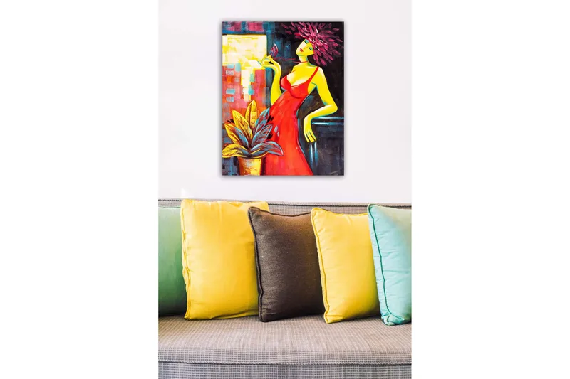 Dekorativ Canvastavla 50x70 cm - Flerfärgad - Inredning - Tavlor & konst - Canvastavlor