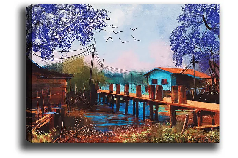 Dekorativ Canvastavla 50x70 cm - Flerfärgad - Inredning - Tavlor & konst - Canvastavlor