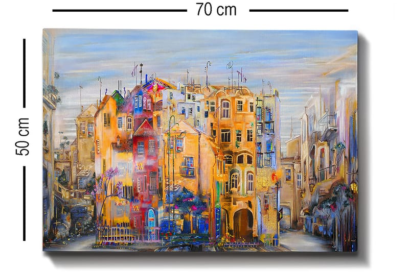 Dekorativ Canvastavla 50x70 cm - Flerfärgad - Inredning - Tavlor & konst - Canvastavlor