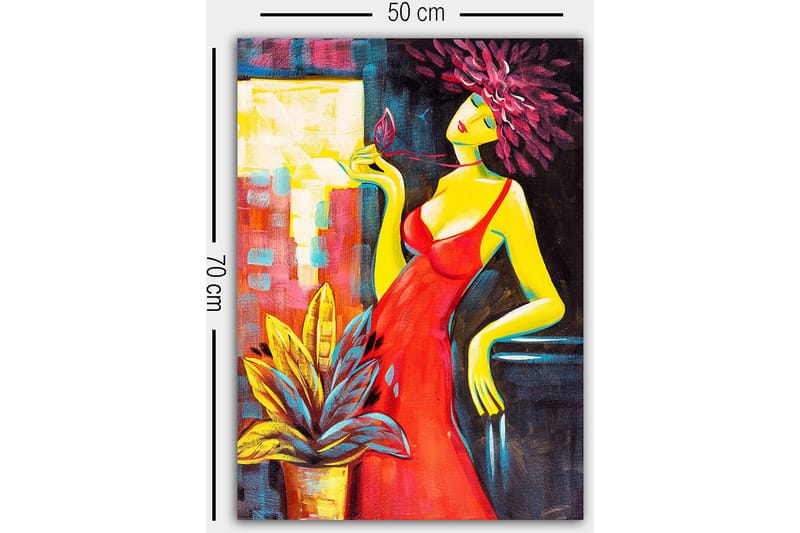 Dekorativ Canvastavla 50x70 cm - Flerfärgad - Inredning - Tavlor & konst - Canvastavlor