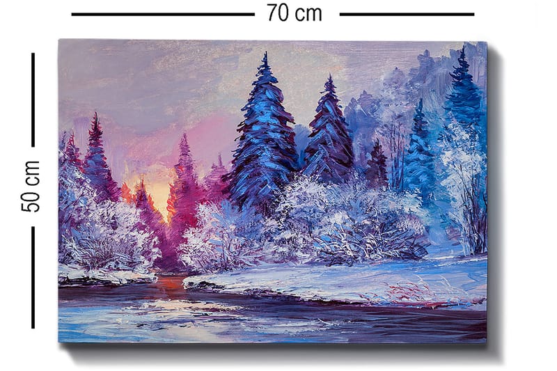 Dekorativ Canvastavla 50x70 cm - Flerfärgad - Inredning - Tavlor & konst - Canvastavlor