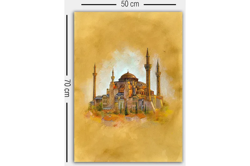 Dekorativ Canvastavla 50x70 cm - Flerfärgad - Inredning - Tavlor & konst - Canvastavlor