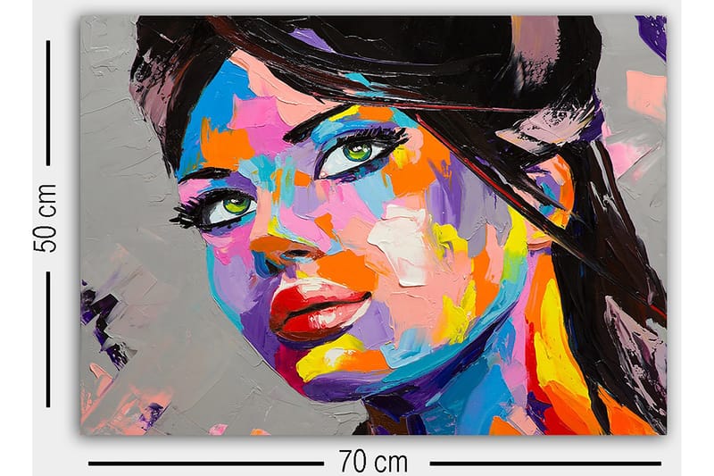 Dekorativ Canvastavla 50x70 cm - Flerfärgad - Inredning - Tavlor & konst - Canvastavlor