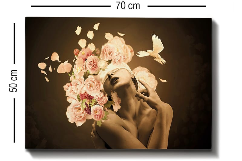 Dekorativ Canvastavla 50x70 cm - Flerfärgad - Inredning - Tavlor & konst - Canvastavlor