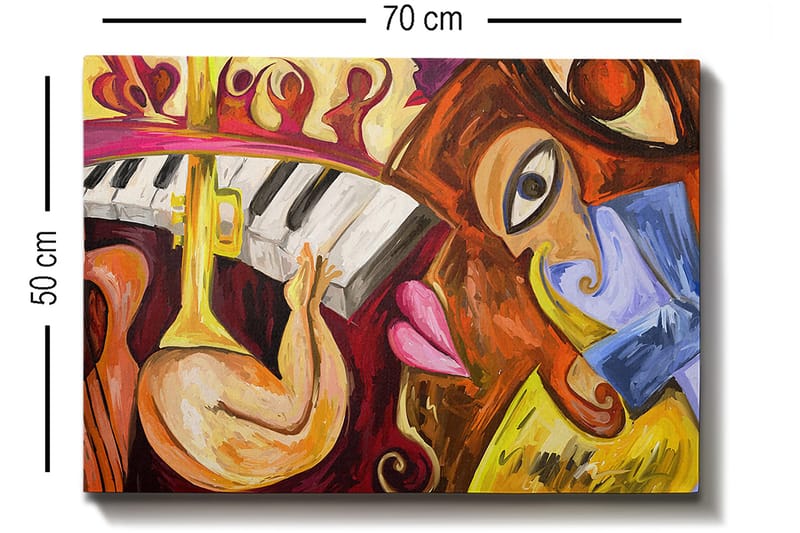 Dekorativ Canvastavla 50x70 cm - Flerfärgad - Inredning - Tavlor & konst - Canvastavlor