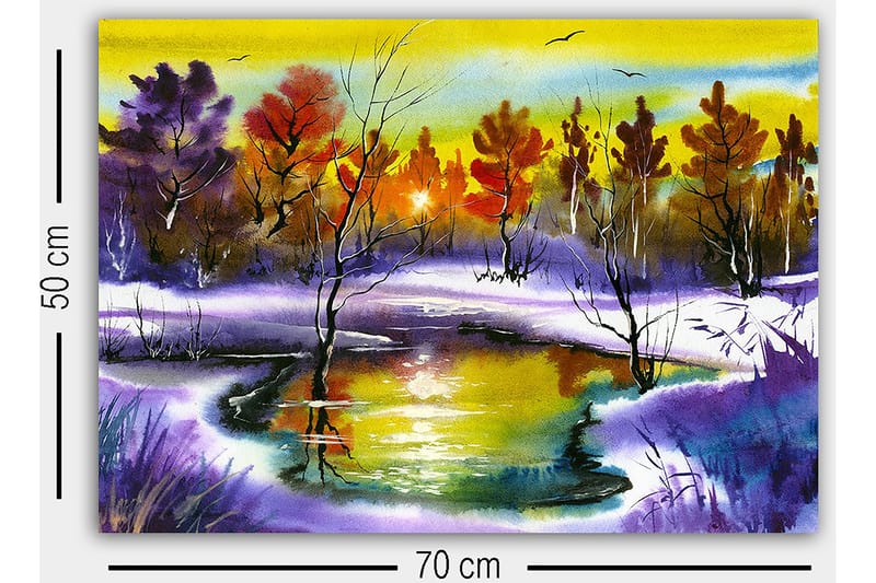 Dekorativ Canvastavla 50x70 cm - Flerfärgad - Inredning - Tavlor & konst - Canvastavlor