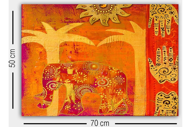 Dekorativ Canvastavla 50x70 cm - Flerfärgad - Inredning - Tavlor & konst - Canvastavlor
