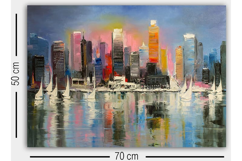 Dekorativ Canvastavla 50x70 cm - Flerfärgad - Inredning - Tavlor & konst - Canvastavlor