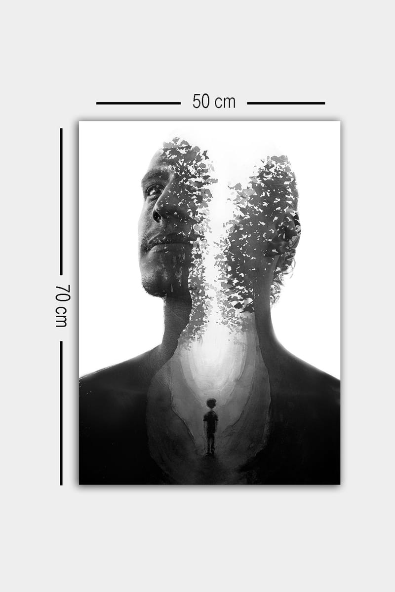 Dekorativ Canvastavla 50x70 cm - Flerfärgad - Inredning - Tavlor & konst - Canvastavlor