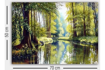 Dekorativ Canvastavla 50x70 cm - Flerfärgad - Inredning - Tavlor & konst - Canvastavlor