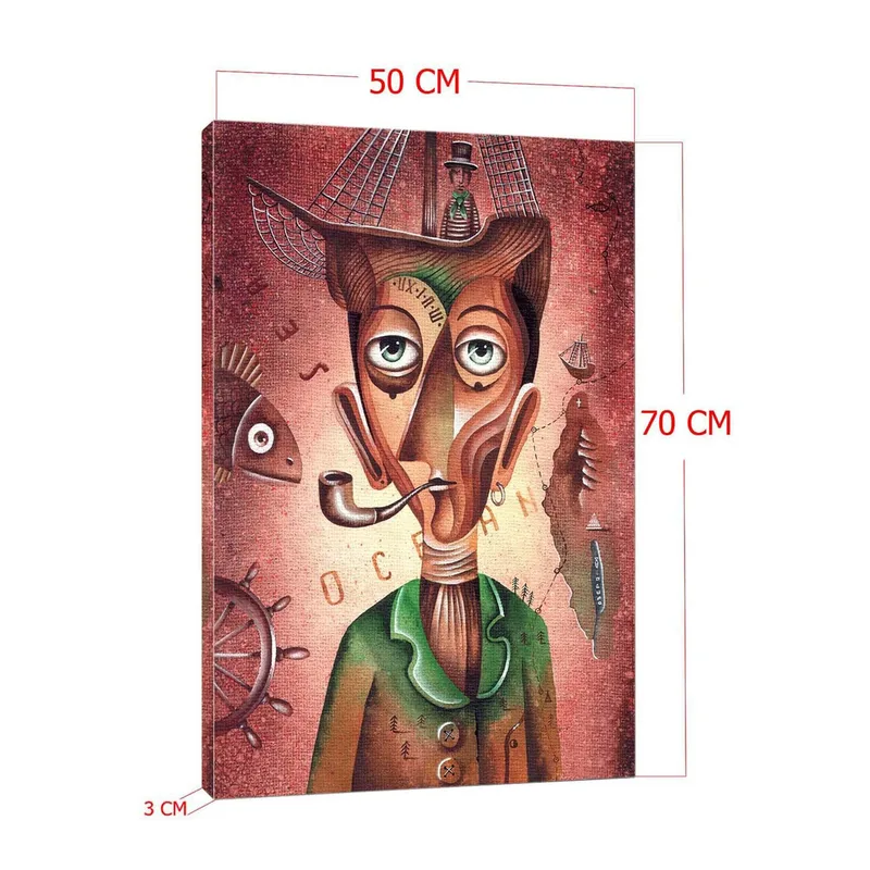 Dekorativ Canvastavla 50x70 cm - Flerfärgad - Inredning - Tavlor & konst - Canvastavlor