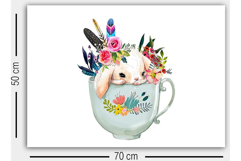 Dekorativ Canvastavla 50x70 cm - Flerfärgad - Inredning - Tavlor & konst - Canvastavlor