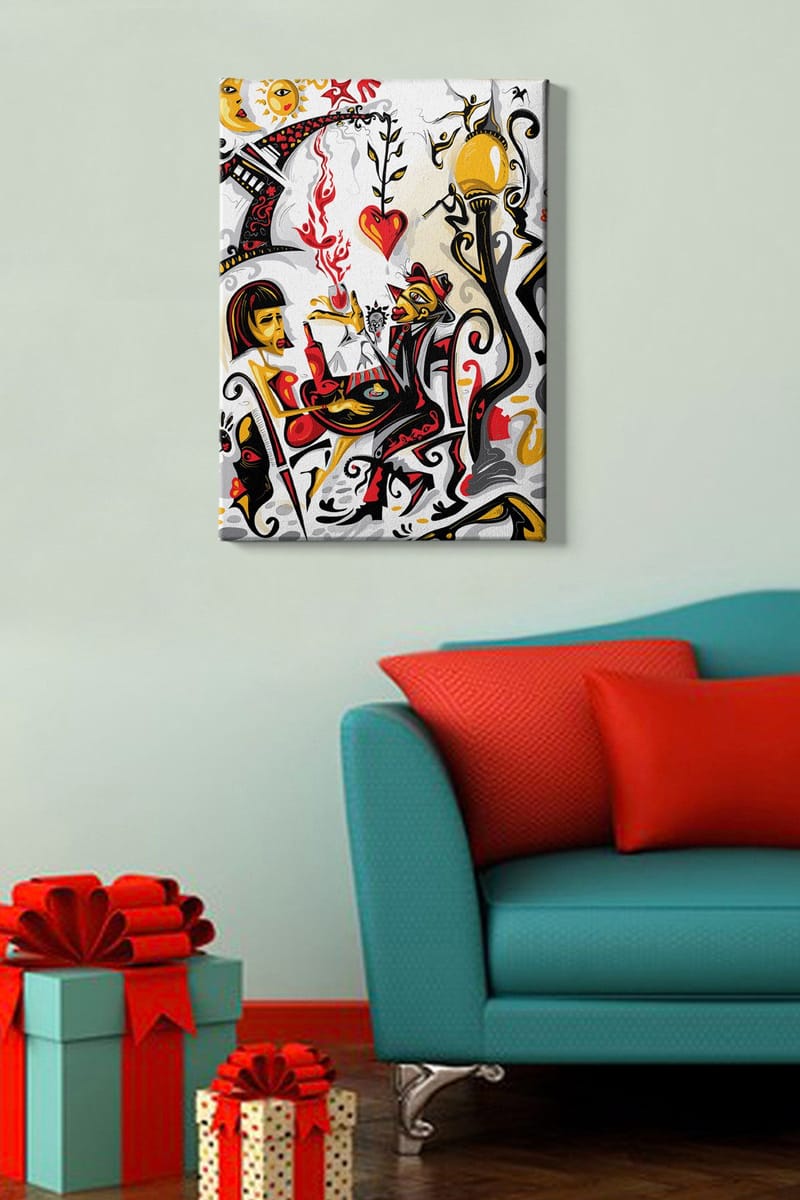 Dekorativ Canvastavla 50x70 cm - Flerfärgad - Inredning - Tavlor & konst - Canvastavlor