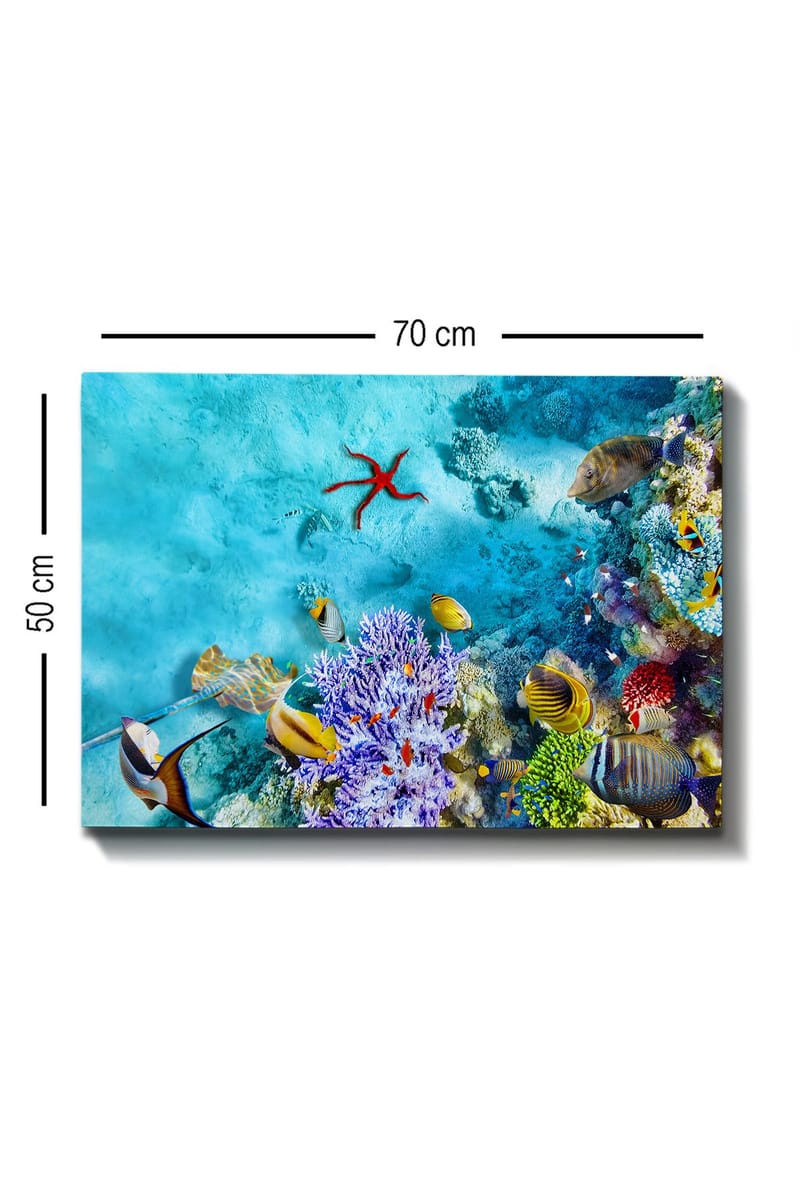 Dekorativ Canvastavla 50x70 cm - Flerfärgad - Inredning - Tavlor & konst - Canvastavlor