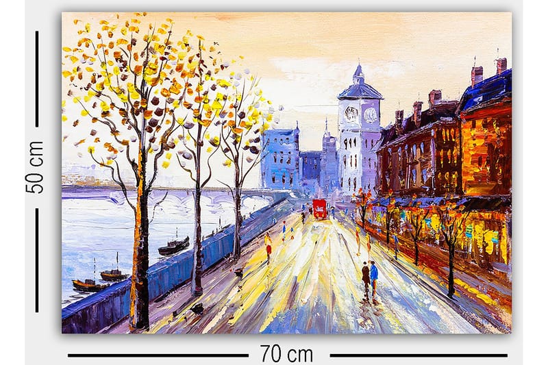 Dekorativ Canvastavla 50x70 cm - Flerfärgad - Inredning - Tavlor & konst - Canvastavlor