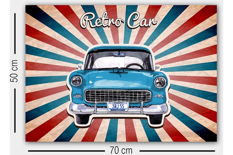 Dekorativ Canvastavla 50x70 cm - Flerfärgad - Inredning - Tavlor & konst - Canvastavlor