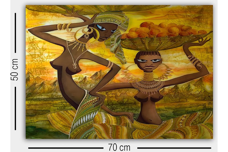 Dekorativ Canvastavla 50x70 cm - Flerfärgad - Inredning - Tavlor & konst - Canvastavlor