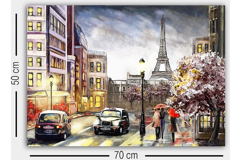 Dekorativ Canvastavla 50x70 cm - Flerfärgad - Inredning - Tavlor & konst - Canvastavlor