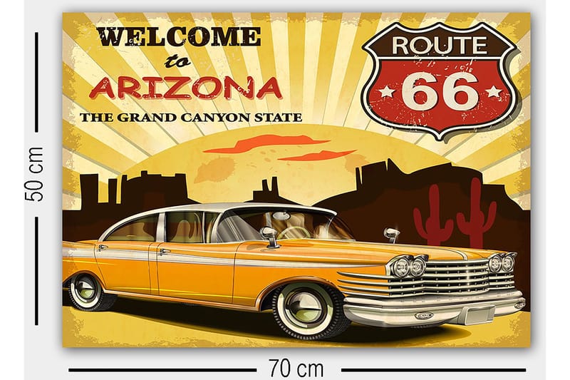 Dekorativ Canvastavla 50x70 cm - Flerfärgad - Inredning - Tavlor & konst - Canvastavlor