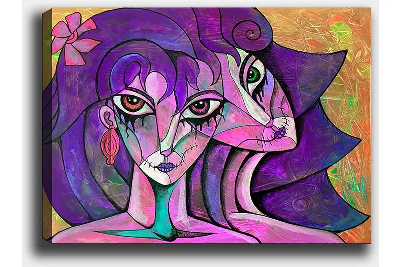 Dekorativ Canvastavla 50x70 cm - Flerfärgad - Inredning - Tavlor & konst - Canvastavlor