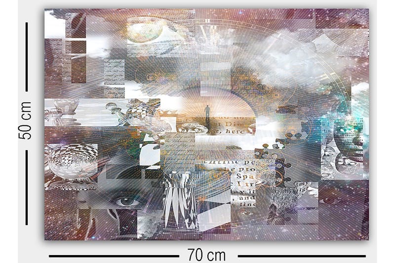 Dekorativ Canvastavla 50x70 cm - Flerfärgad - Inredning - Tavlor & konst - Canvastavlor