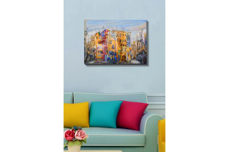 Dekorativ Canvastavla 50x70 cm - Flerfärgad - Inredning - Tavlor & konst - Canvastavlor