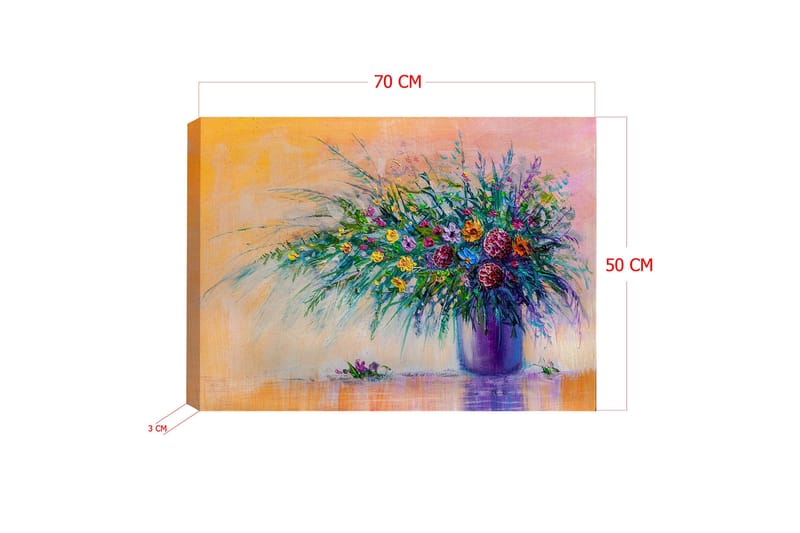Dekorativ Canvastavla 50x70 cm - Flerfärgad - Inredning - Tavlor & konst - Canvastavlor
