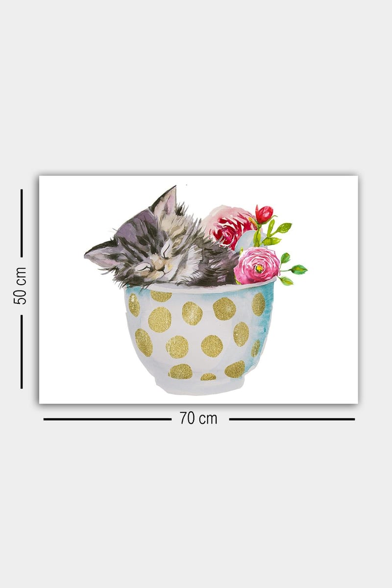 Dekorativ Canvastavla 50x70 cm - Flerfärgad - Inredning - Tavlor & konst - Canvastavlor