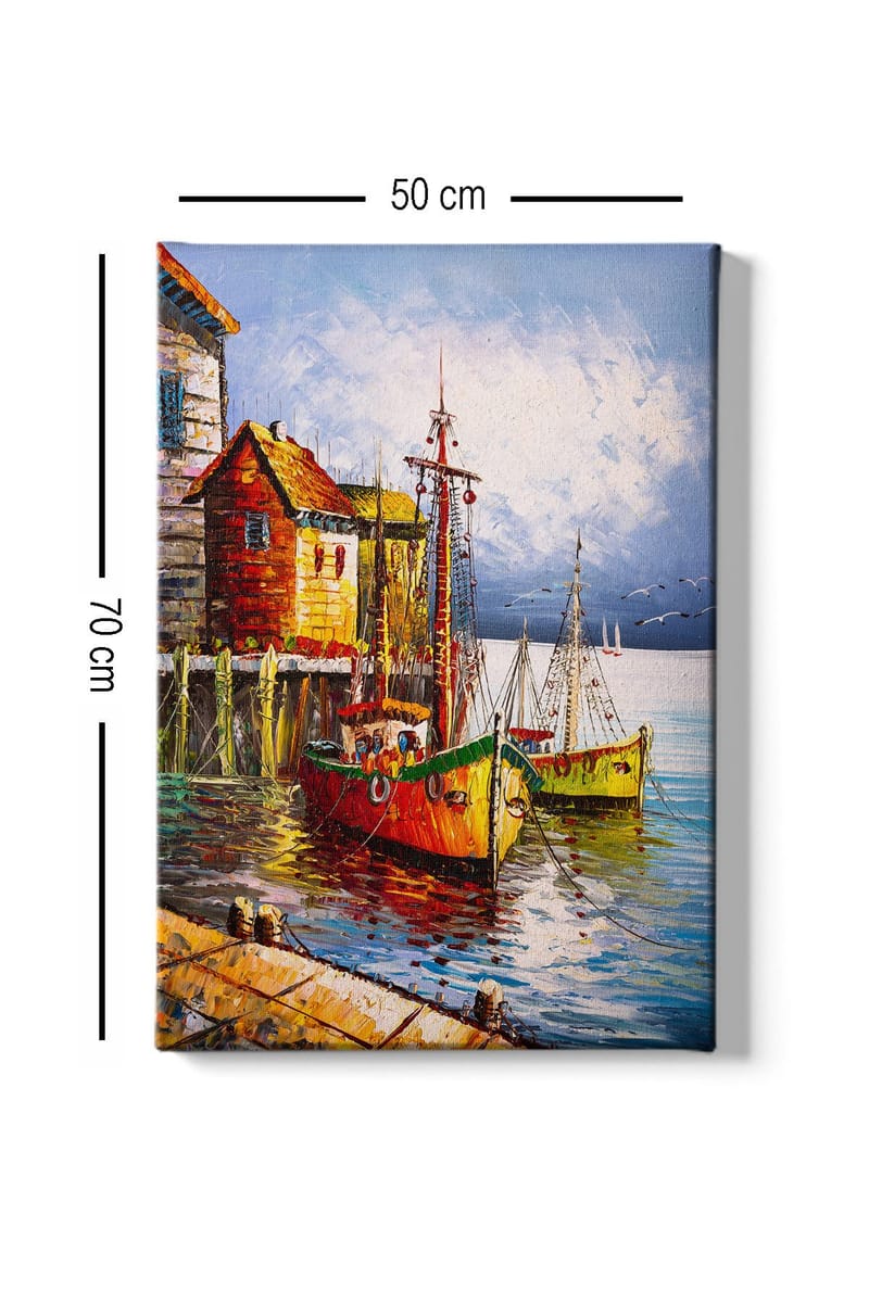 Dekorativ Canvastavla 50x70 cm - Flerfärgad - Inredning - Tavlor & konst - Canvastavlor