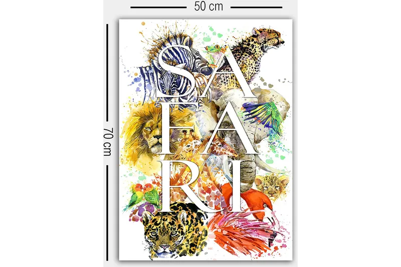 Dekorativ Canvastavla 50x70 cm - Flerfärgad - Inredning - Tavlor & konst - Canvastavlor