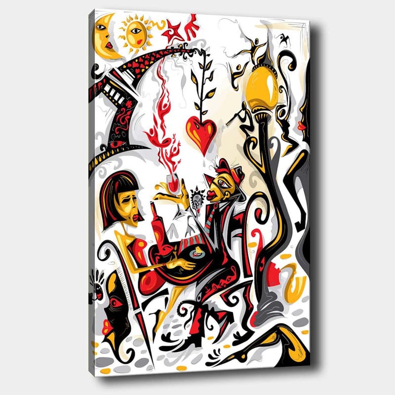 Dekorativ Canvastavla 70x100 cm - Flerfärgad - Inredning - Tavlor & konst - Canvastavlor