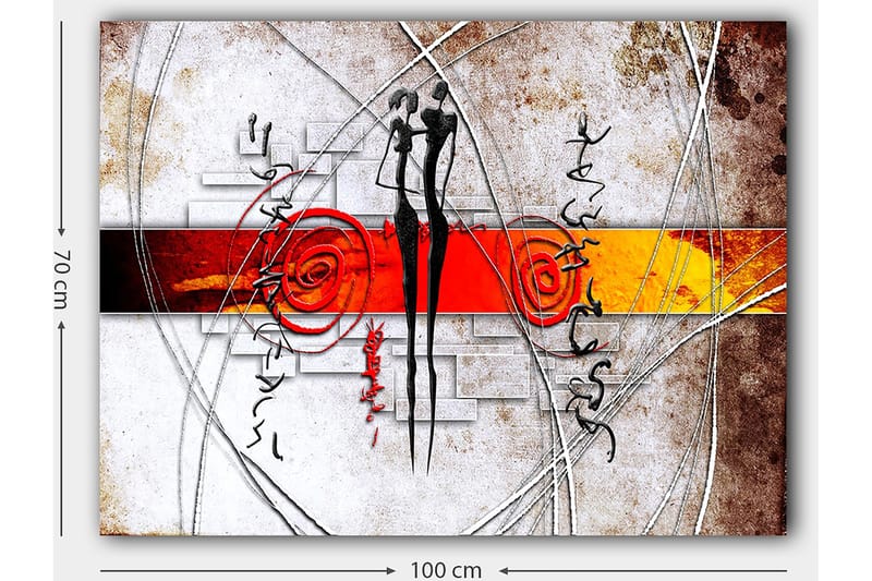 Dekorativ Canvastavla 70x100 cm - Flerfärgad - Inredning - Tavlor & konst - Canvastavlor
