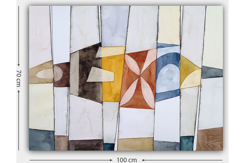 Dekorativ Canvastavla 70x100 cm - Flerfärgad - Inredning - Tavlor & konst - Canvastavlor