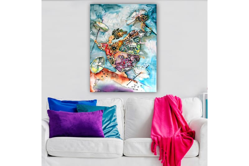 Dekorativ Canvastavla 70x100 cm - Flerfärgad - Inredning - Tavlor & konst - Canvastavlor